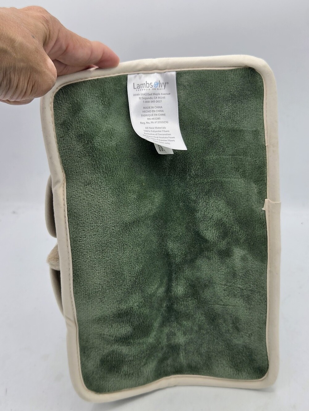 Lambs & Ivy Safari Tent Plush Nursery Toy Set Green Plush Animals 5pc - Picture 5 of 16